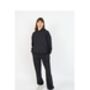 Black Oversized 100% Cotton Loungewear Set, thumbnail 5 of 5