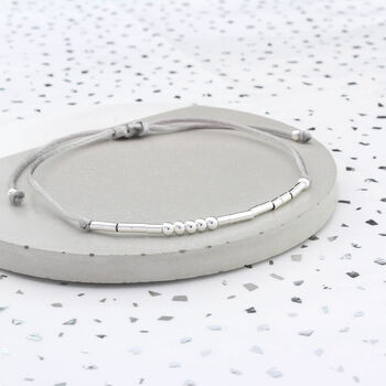 Morse Code I Love You To The Moon Bracelet, 6 of 8