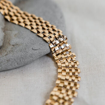 Gold Plated Chain Statement Necklace, 2 of 7