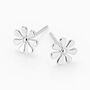 Sterling Silver Daisy Stud Earrings – 7mm, thumbnail 3 of 8