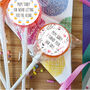 Cheeky 'Thank You' Mother's Day Small Lollipop Set, thumbnail 2 of 4
