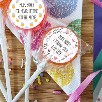 Cheeky 'Thank You' Mother's Day Small Lollipop Set, 2 of 4