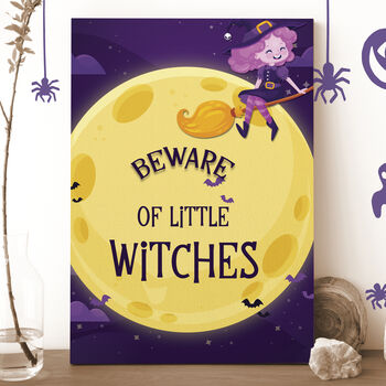 Moon And Witch Halloween Party Selfie Frame, 6 of 7