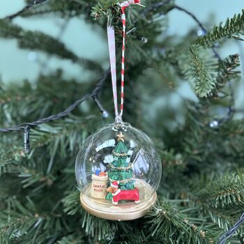 Personalised Santa Paws Christmas Bauble, 3 of 5