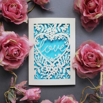 Papercut Love Card, 7 of 9