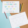 Personalised Children’s Colour In I Love Daddy Print, thumbnail 6 of 11