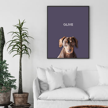 Personalised Pet Illustration Gift For Dog Lover, 9 of 11