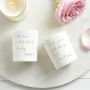 Personalised Mini Message Candle, thumbnail 1 of 3