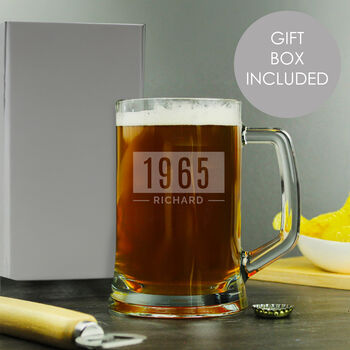 Personalised Birthday Pint Tankard For Dad, 2 of 2
