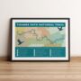 River Thames Path Art Print With Map And Tick List, thumbnail 2 of 7
