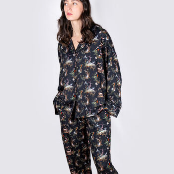 Wonderland Black Pyjama Set, 2 of 6