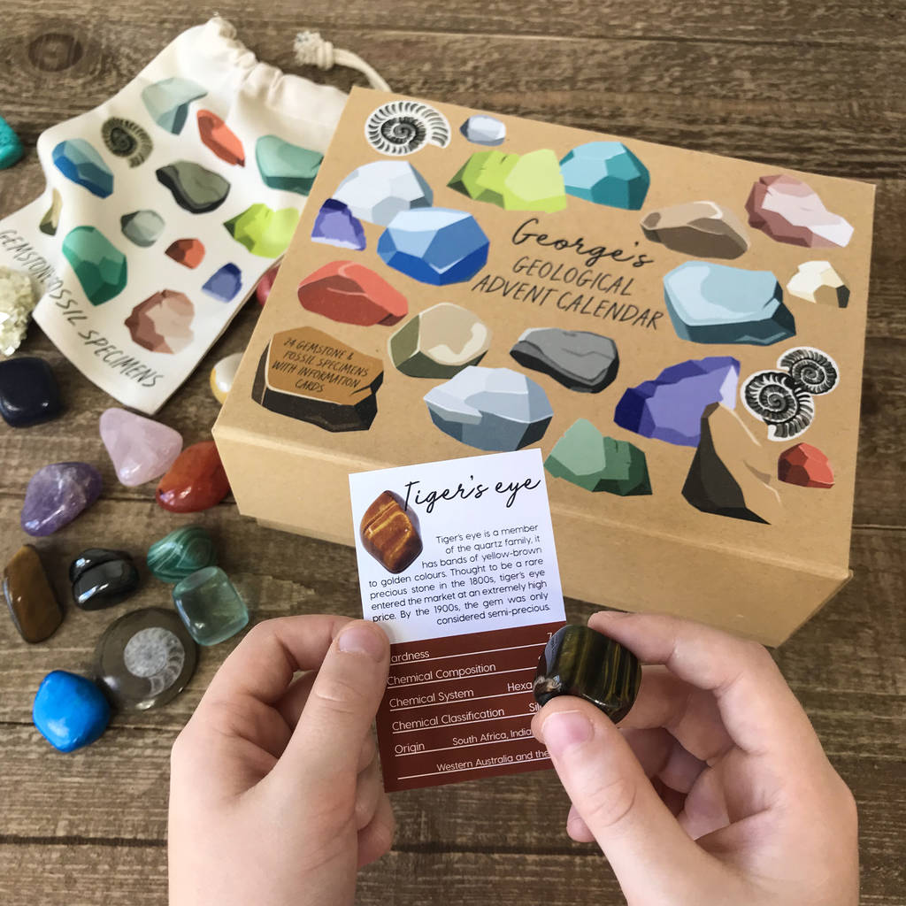 Gemstone Geological Advent Calendar By Auntie Mims Notonthehighstreet