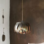 Hanging Antique Brass Leaf Ceiling Lamp, thumbnail 1 of 4