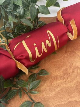 Personalised Reusable Red Christmas Crackers, 7 of 10