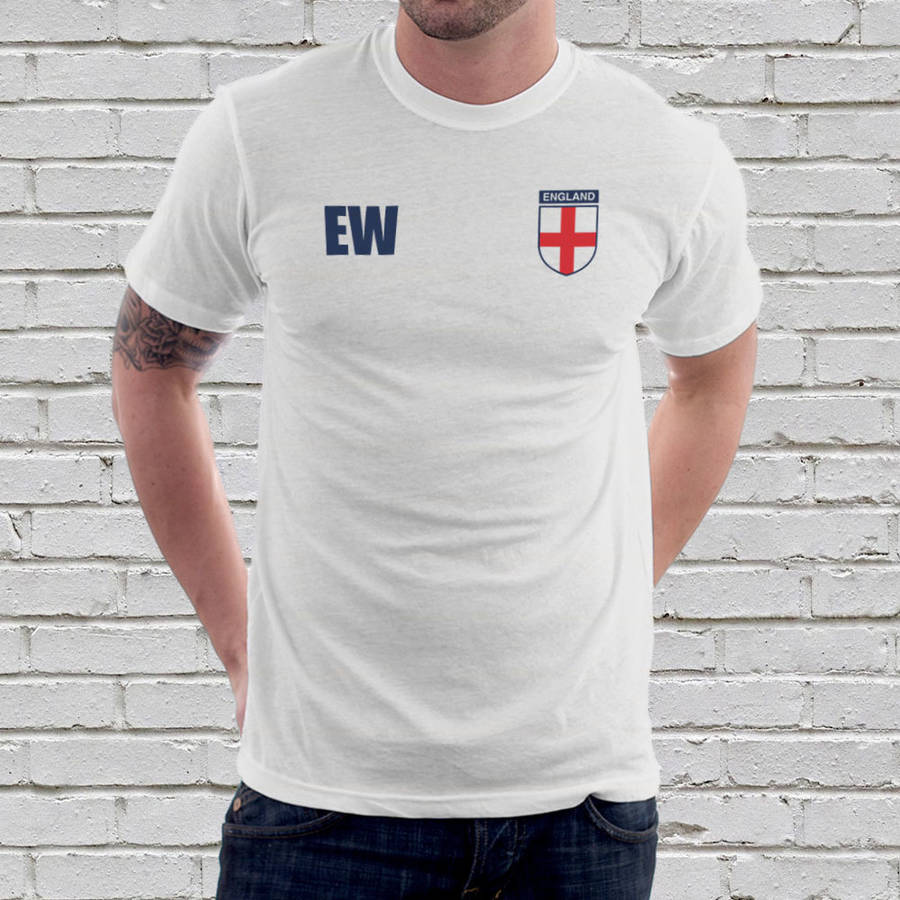 Personalised England Football Supporters Mens Tees, 1 of 4