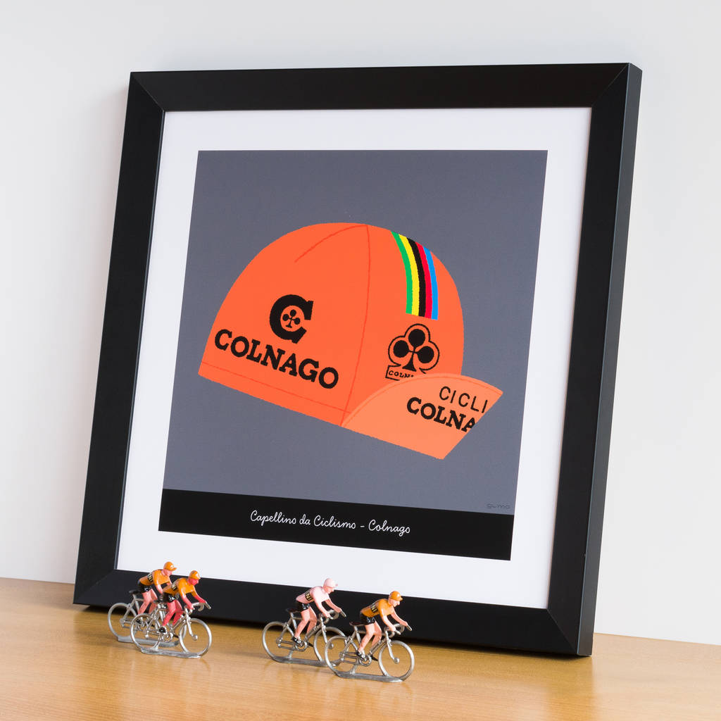 Cycling Art, Colnago Cap Print By Gumo
