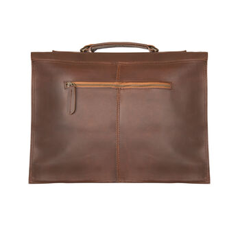 Personalised Leather Classic Messenger Satchel, 10 of 12