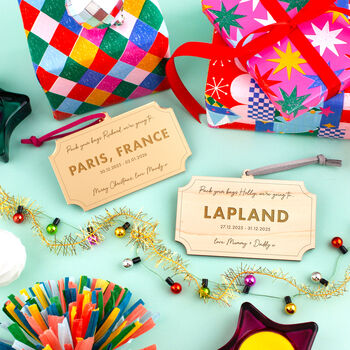 Personalised Holiday Gift Christmas Bauble, 3 of 4