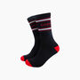 Daddy Organic Cotton Sports Socks In Black, thumbnail 1 of 4