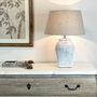 Hekla Aged Grey Distressed Ceramic Table Lamp Base, thumbnail 1 of 7
