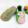 Embroidered Flamingo Children's Slippers, thumbnail 7 of 7