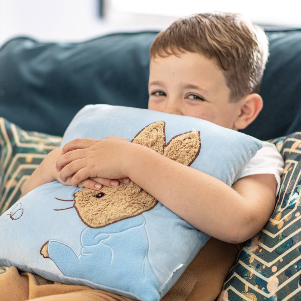 Personalised Peter Rabbit Soft Cushion, 1 of 3