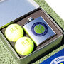 Personalised Tennis Ball Tin With Hip Flask Gift For Him, thumbnail 5 of 7