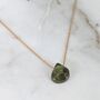 The Nugét Peridot August Birthstone Necklace, Gold, thumbnail 3 of 6