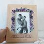Personalised Photo Frame With Purple Flowers, thumbnail 1 of 11