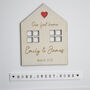 Personalised First Home Framed Print – Engraved Wooden House Keepsake, thumbnail 3 of 3
