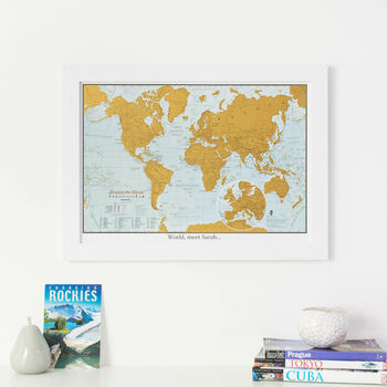 Personalised Scratch The World® Travel Edition Map, 9 of 12