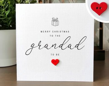 Personalised Handmade Christmas Card For Special Grandad, 3 of 4