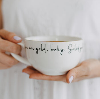 Hidden Message Mug Christmas Gift You Are Gold, 5 of 10