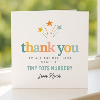 Thank You Teacher Card For Nursery, 4 of 7