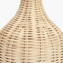 Natural Rattan Bottle Table Lamp, thumbnail 5 of 7