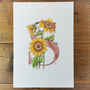 S Is For Sunflowers Letter Print, Personalised, thumbnail 5 of 9