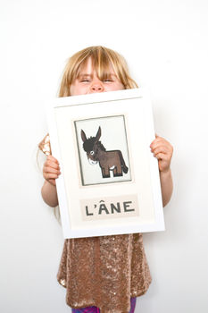 L'ane Framed Vintage French Donkey Print, 3 of 7