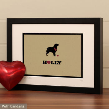 Personalised Springer Spaniel Print For One Or Two Dogs, 3 of 9