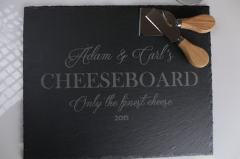 Personalised Slate Cheese Board, 5 of 5