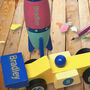 Personalised Wooden Space Rocket And Racing Car, thumbnail 2 of 3