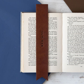 Personalised Leather Bookmark, 9 of 12