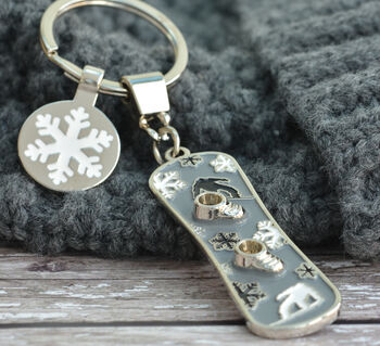 Personalised Snowboard Keyring, 4 of 4
