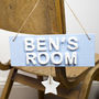 Personalised Children's Room Sign Name Plaque With Star, thumbnail 2 of 3
