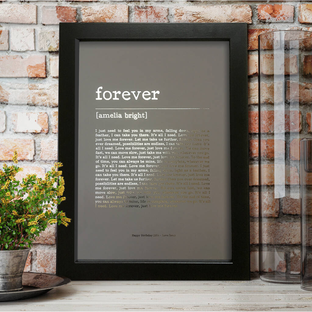Metallic Personalised Favourite Song Print, 1 of 6