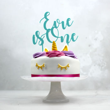 First Birthday Cake Topper, Personalised, 3 of 5