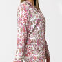Pink And White Floral 100% Cotton Ladies Pyjamas, thumbnail 7 of 9