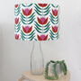 Drum Lampshade In 70s Bloom Fabric, thumbnail 1 of 2