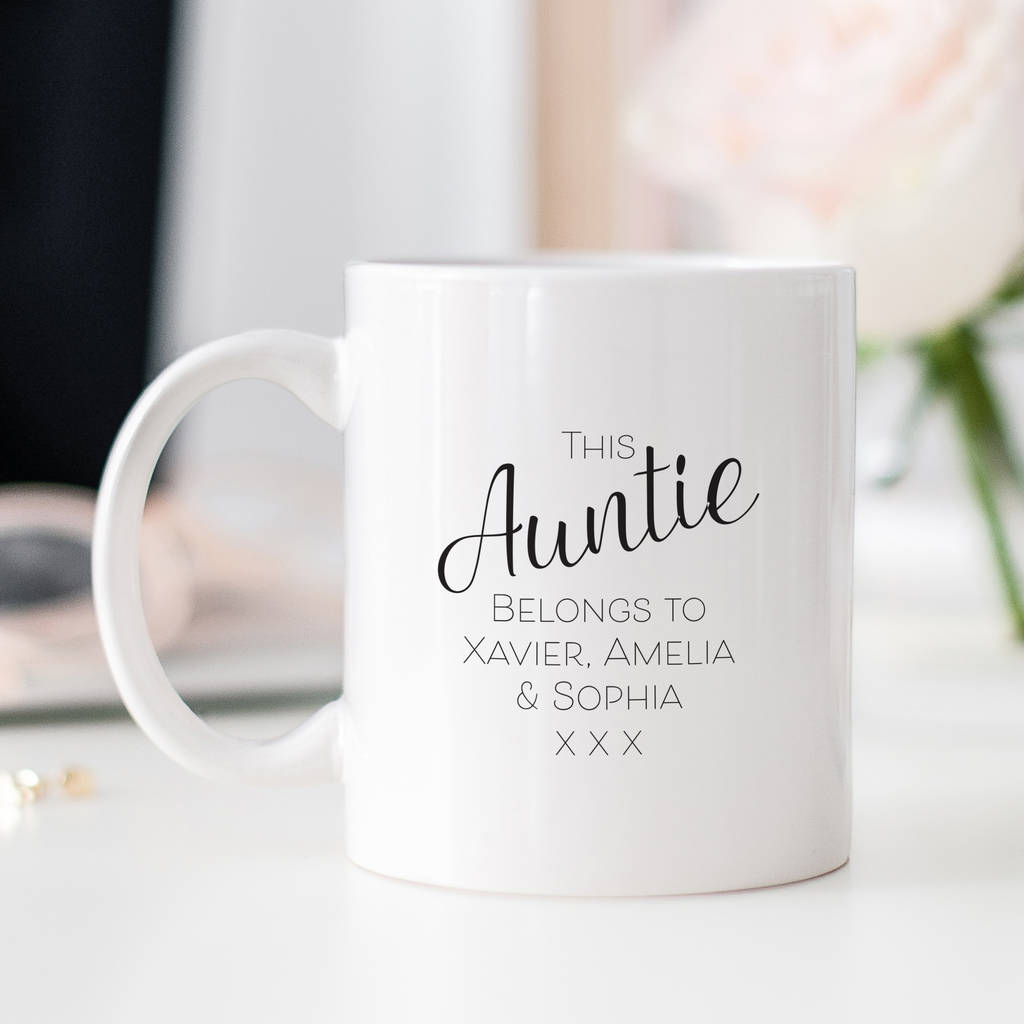 personalised auntie mug