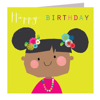 Flower Girl Birthday Card, 2 of 5