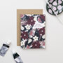 Very Merry Christmas Pears And Florals Card, thumbnail 1 of 3
